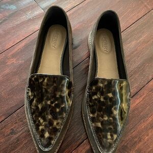 Sperry Brown Leopard Loafers